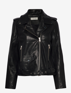 Bonham Leather Jacket - leren jassen - dk evening black
