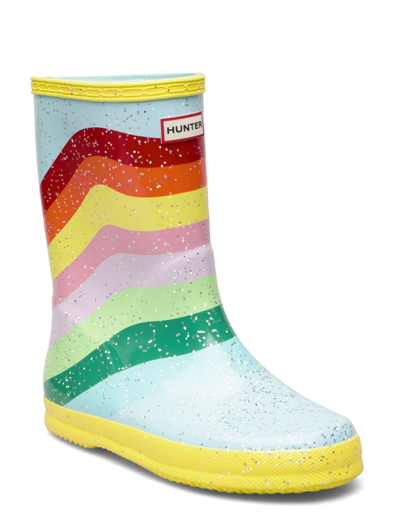 Hunter Little Kids Original First Classic Rainbow Glitter Sky Boot