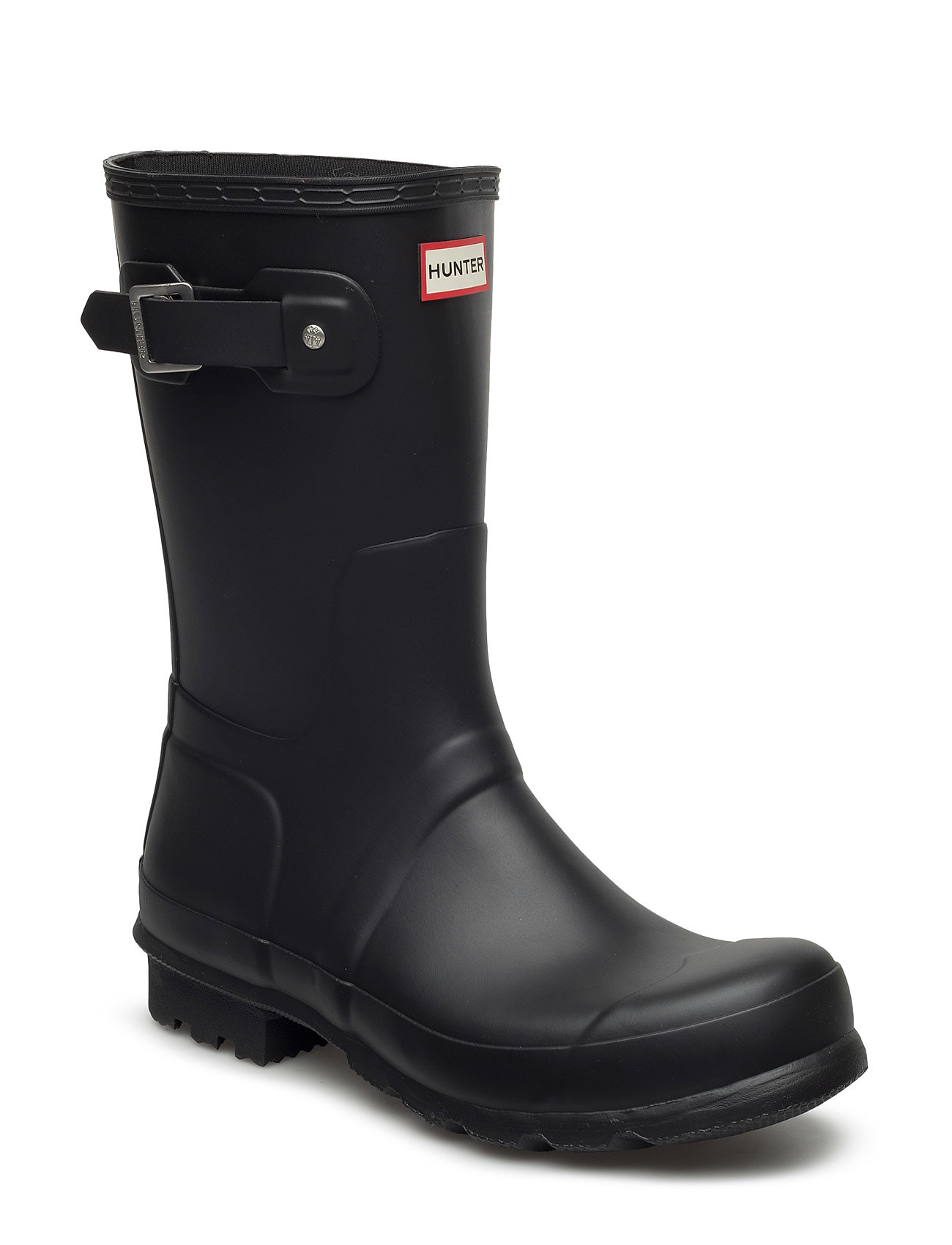 Hunter Mens Original Short Boot, 43, Black, Støvler > Regnstøvler, Herre