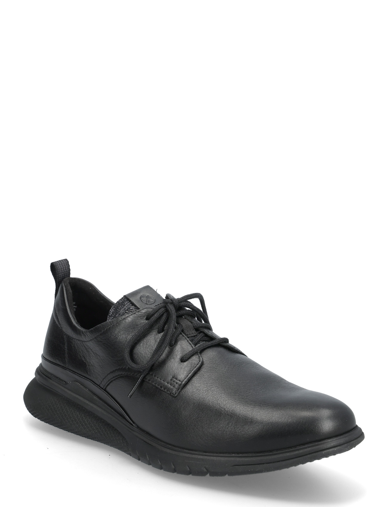 HUSH PUPPIES Herren's Advance Laceup - Bold Schwarz Leder Schwarz - 45.5 - Herren
