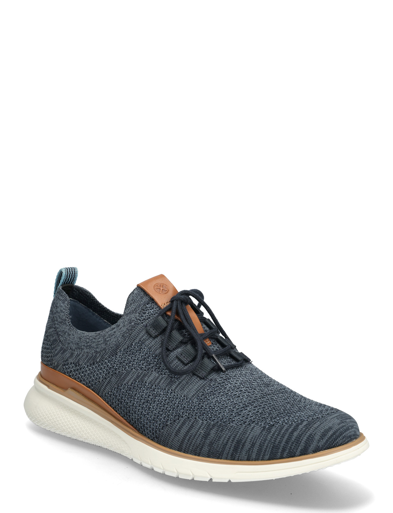 HUSH PUPPIES Herren's Advance Knit Laceup - Navy Blau Knit Weiß - 43 - Herren