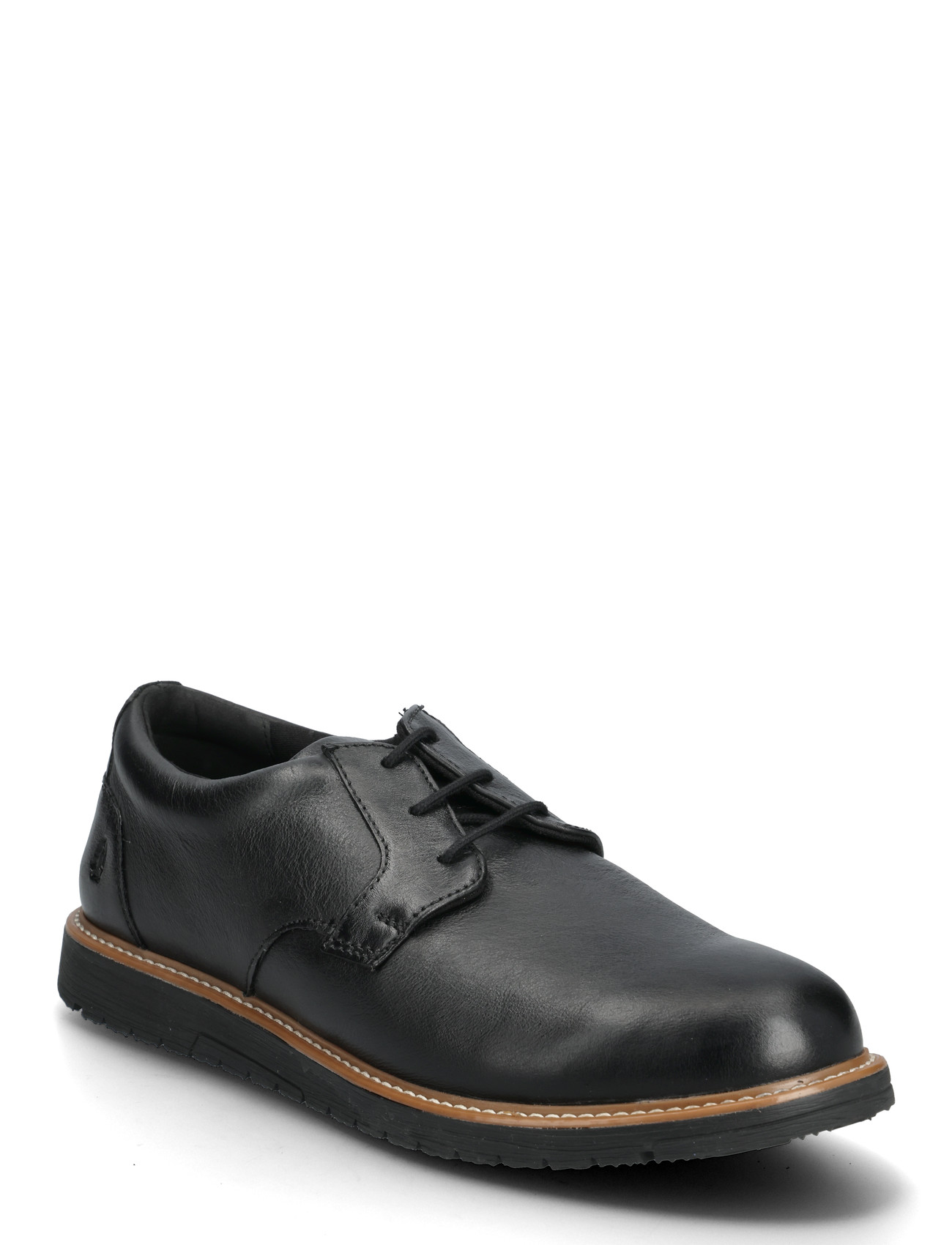 HUSH PUPPIES Herren's Jenson Oxford - Bold Schwarz Leder Schwarz - 44 - Herren
