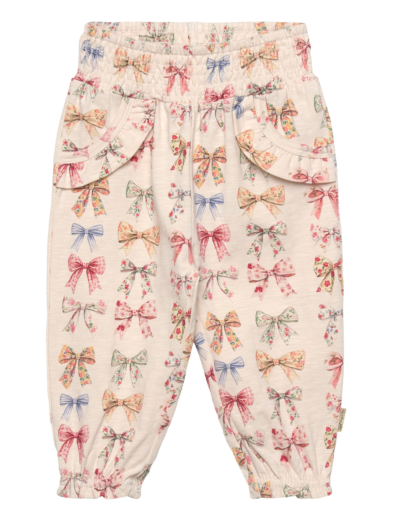 Hust & Claire Hctrine Big Bows, 80, Cream, Underdele > Joggingbukser, Børn