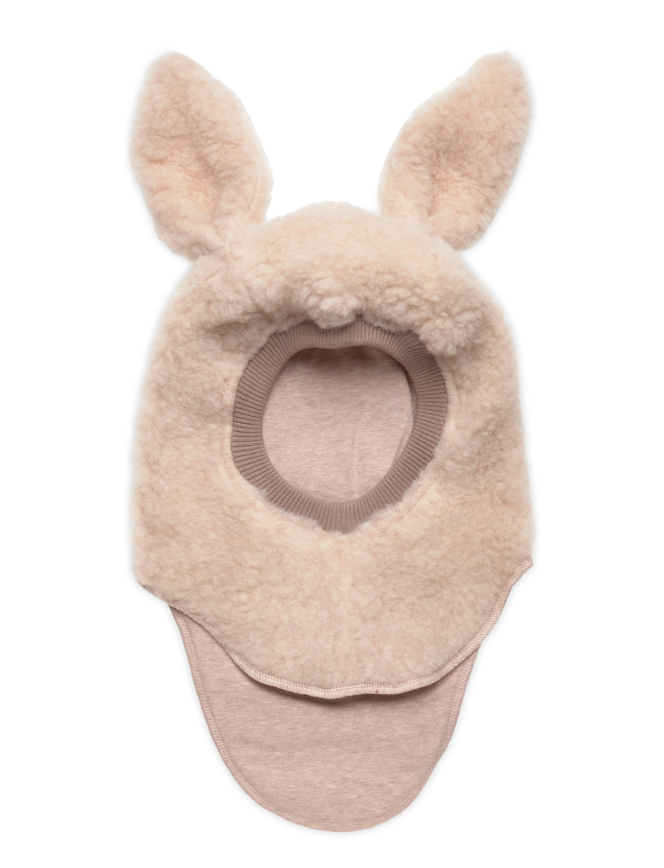 Huttelihut Balaclava Ears Wool Teddy Beige