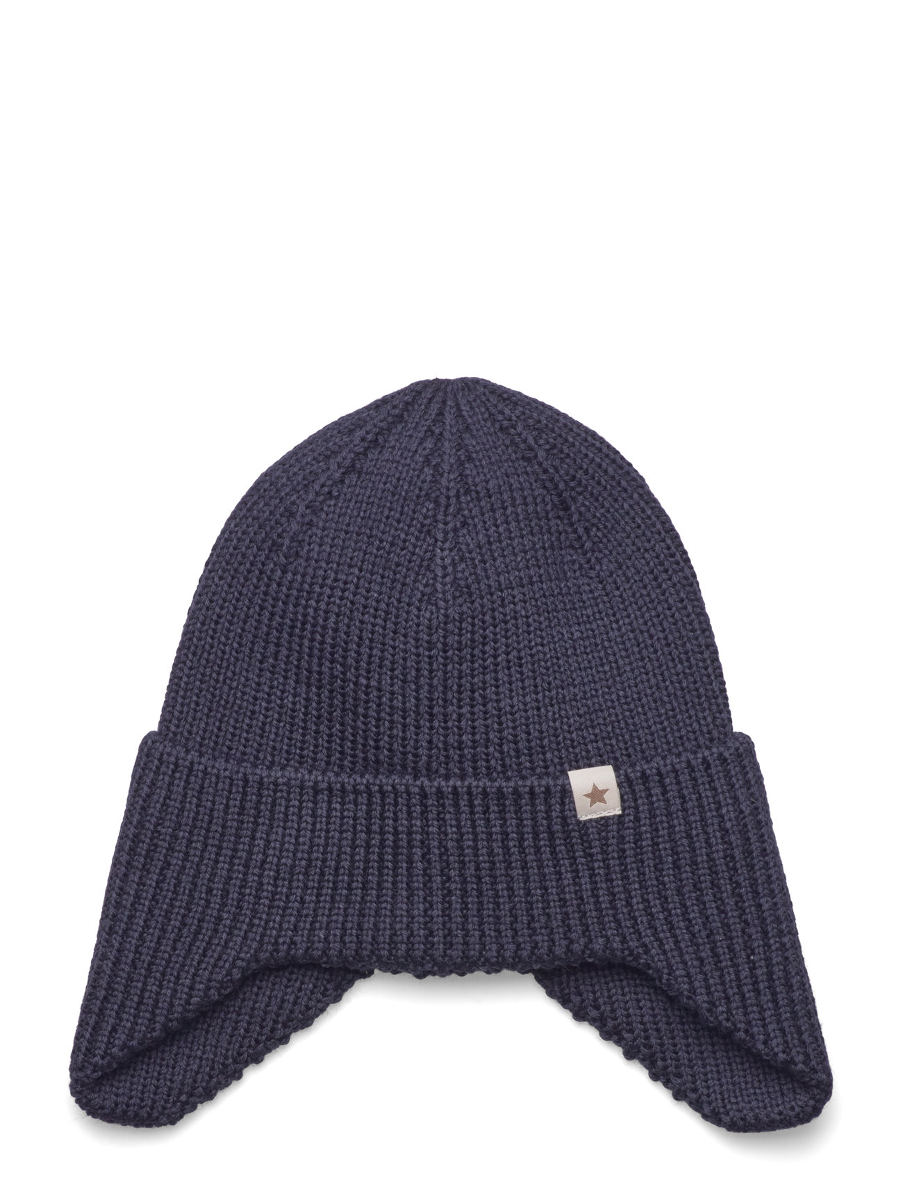 Hat Wool Knit Windstop Navy Huttelihut