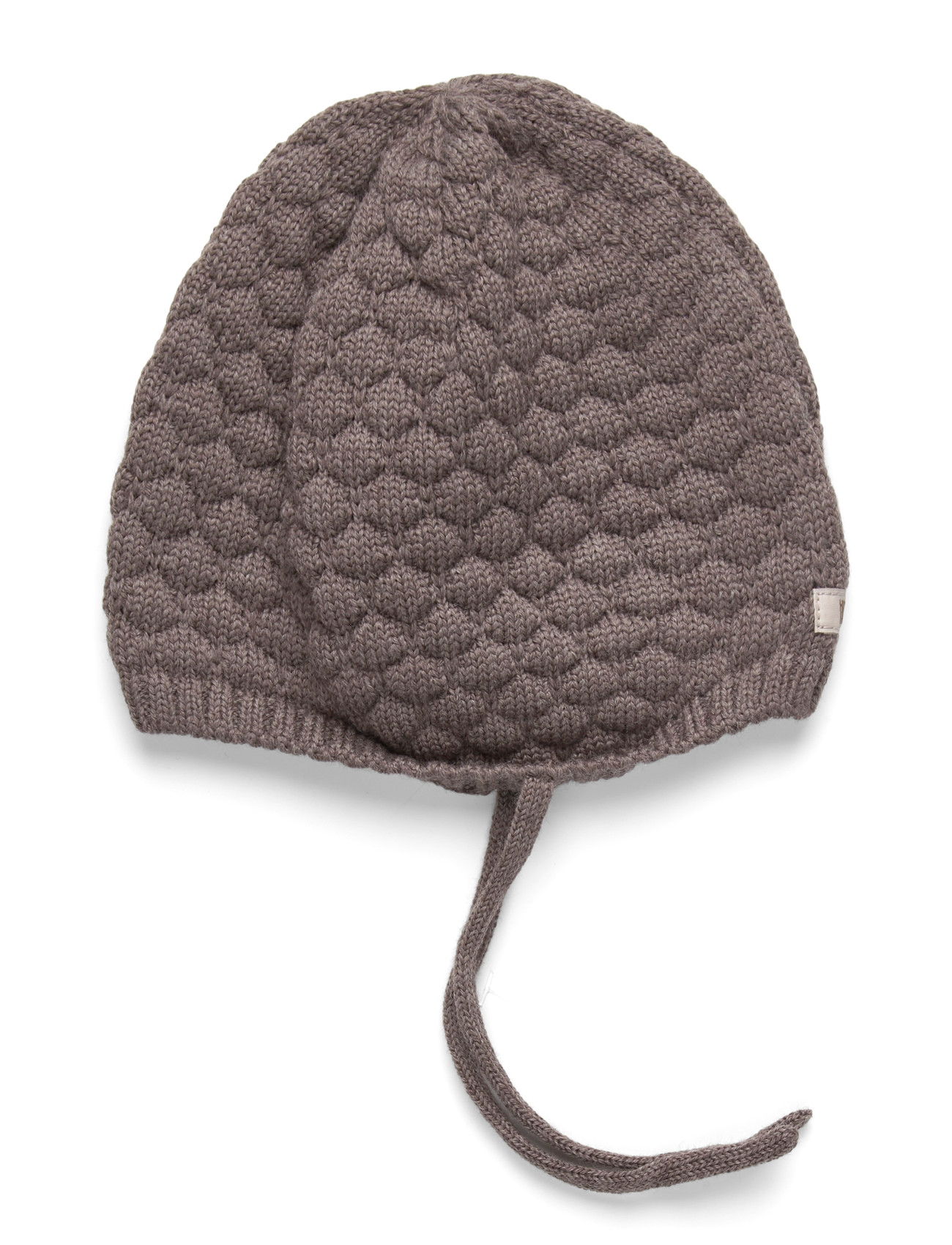 Huttelihut Bonnet Wool Knit, 86\92, Brown, Huer > Babyhuer, Børn