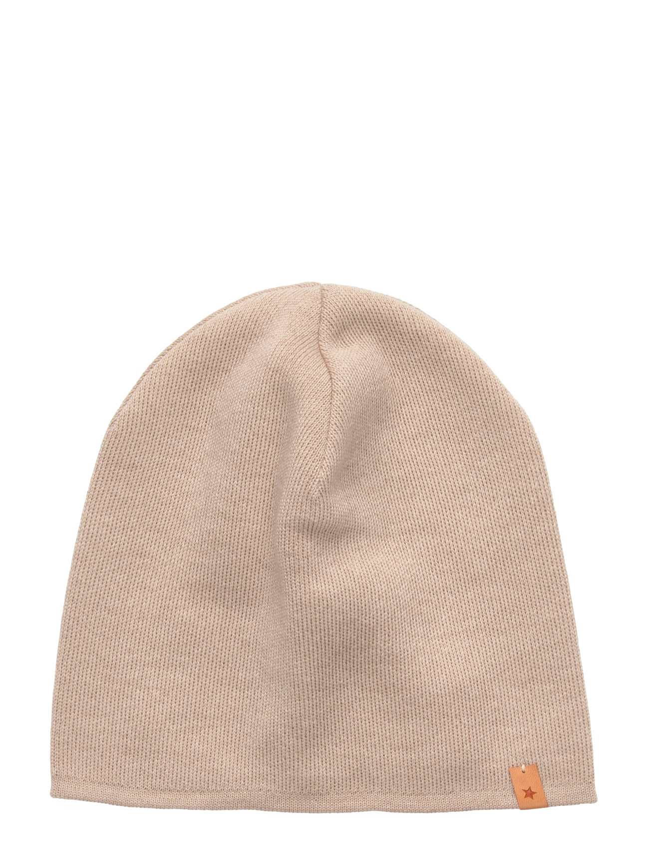 Huttelihut Beanie Solid Wool Knit, 12/24M, Cream, Huer > Beanie, Børn