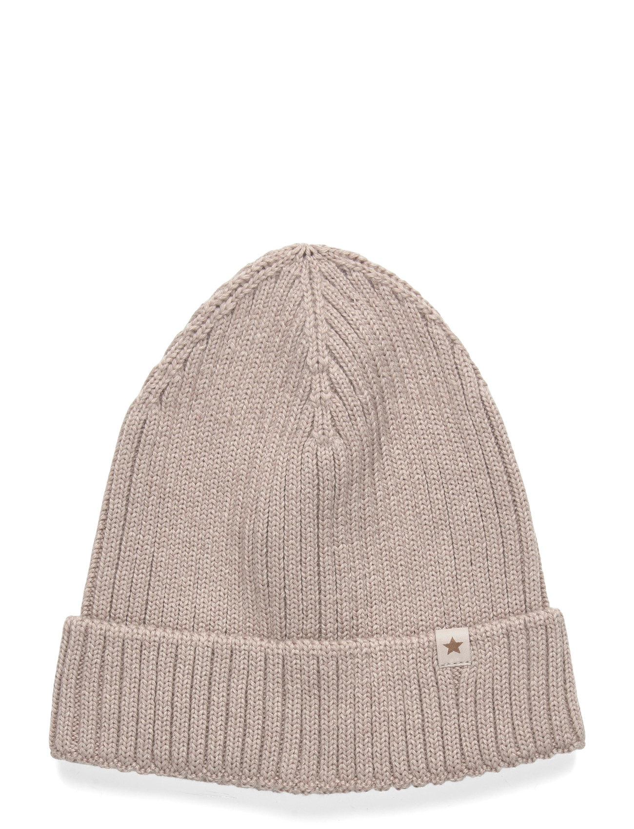 Huttelihut Beanie Wool Knit Dino, 8-10Y, Beige, Huer > Beanie, Børn