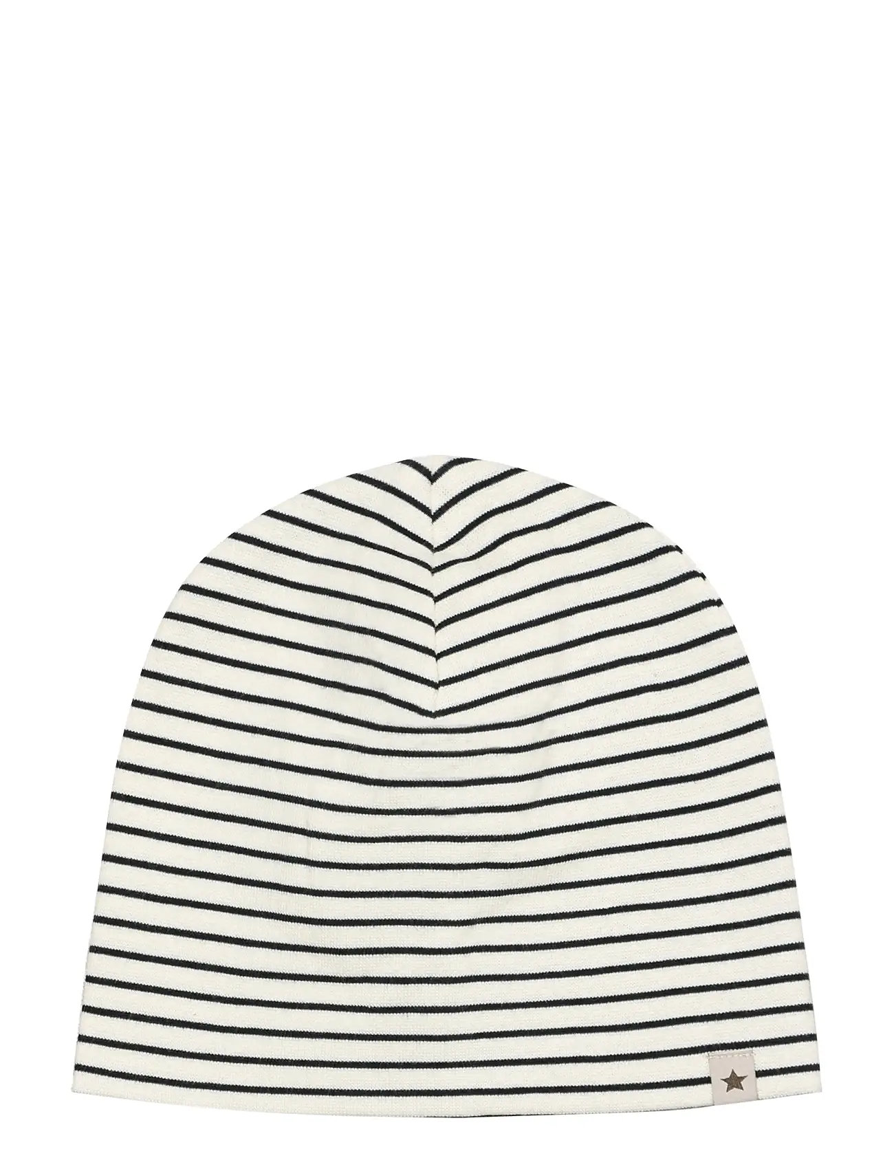 Huttelihut Beanie Stripe Rib, 12/24M, Black, Huer > Beanie, Børn