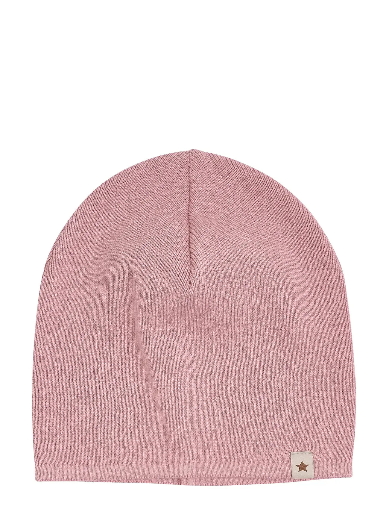 Huttelihut Beanie Solid Knit, 6-8Y, Pink, Huer > Beanie, Børn