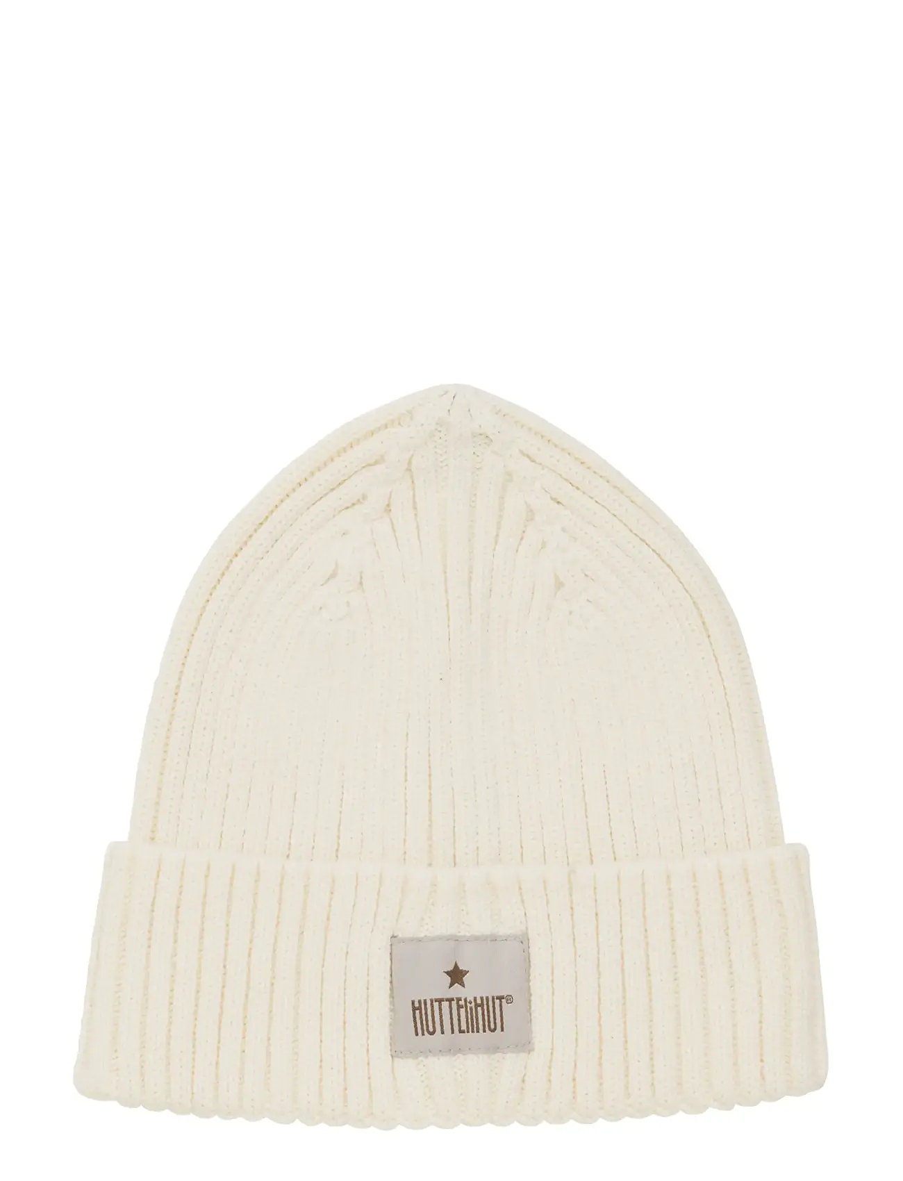 Huttelihut Hat Knit, 8-10Y, Cream, Huer > Beanie, Børn