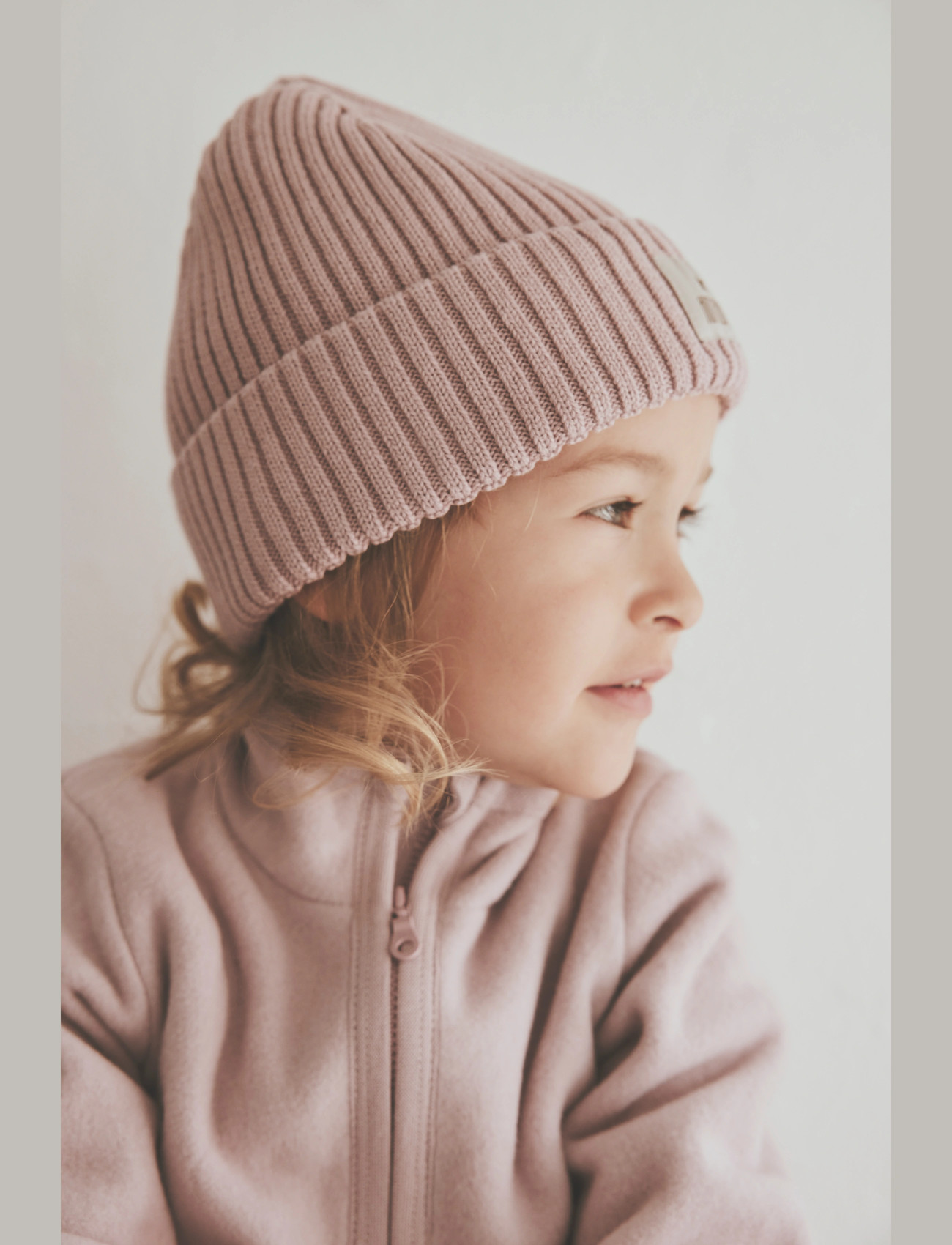 Huttelihut Hat Knit, 8-10Y, Pink, Huer > Beanie, Børn