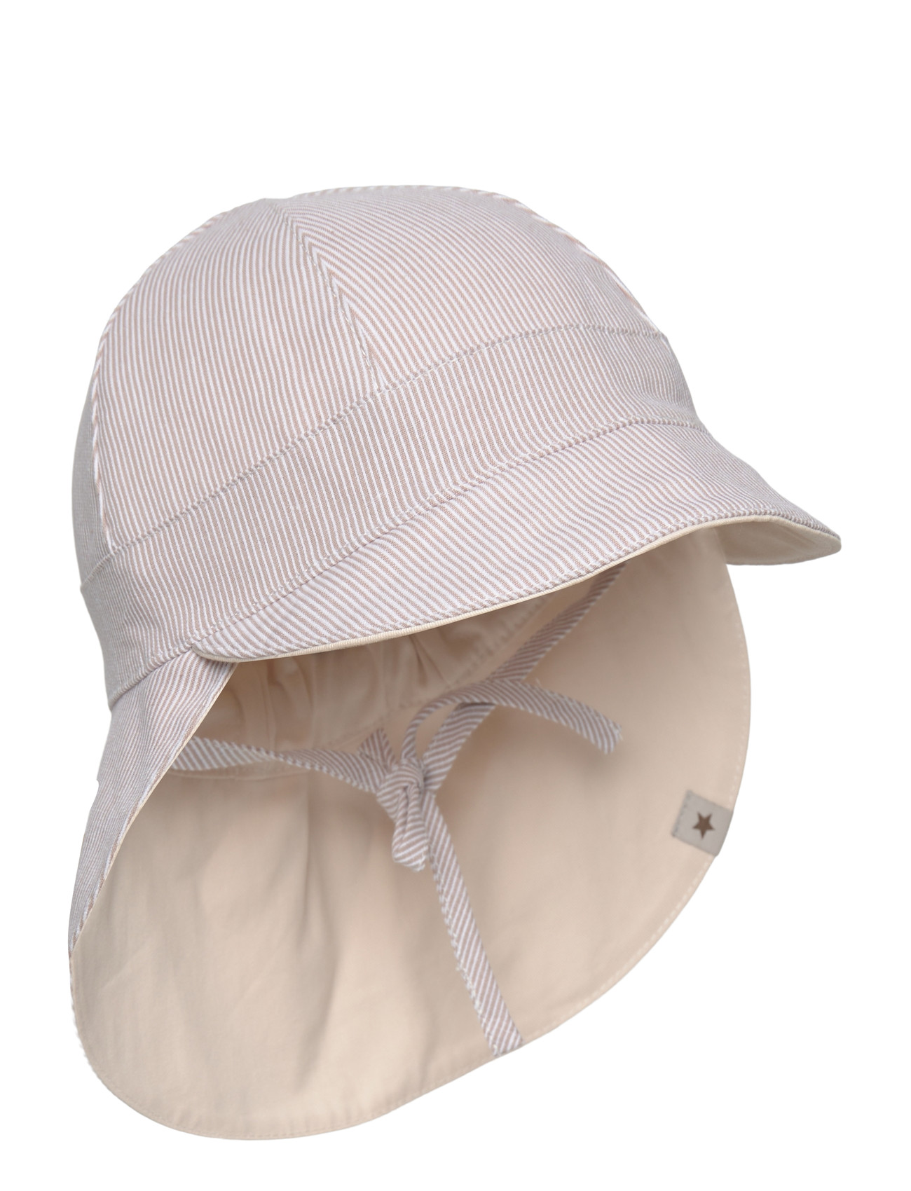 Huttelihut Sun Hat Stripe - Upf 50+, 6-12M, Cream, Tilbehør > Solhatte, Børn