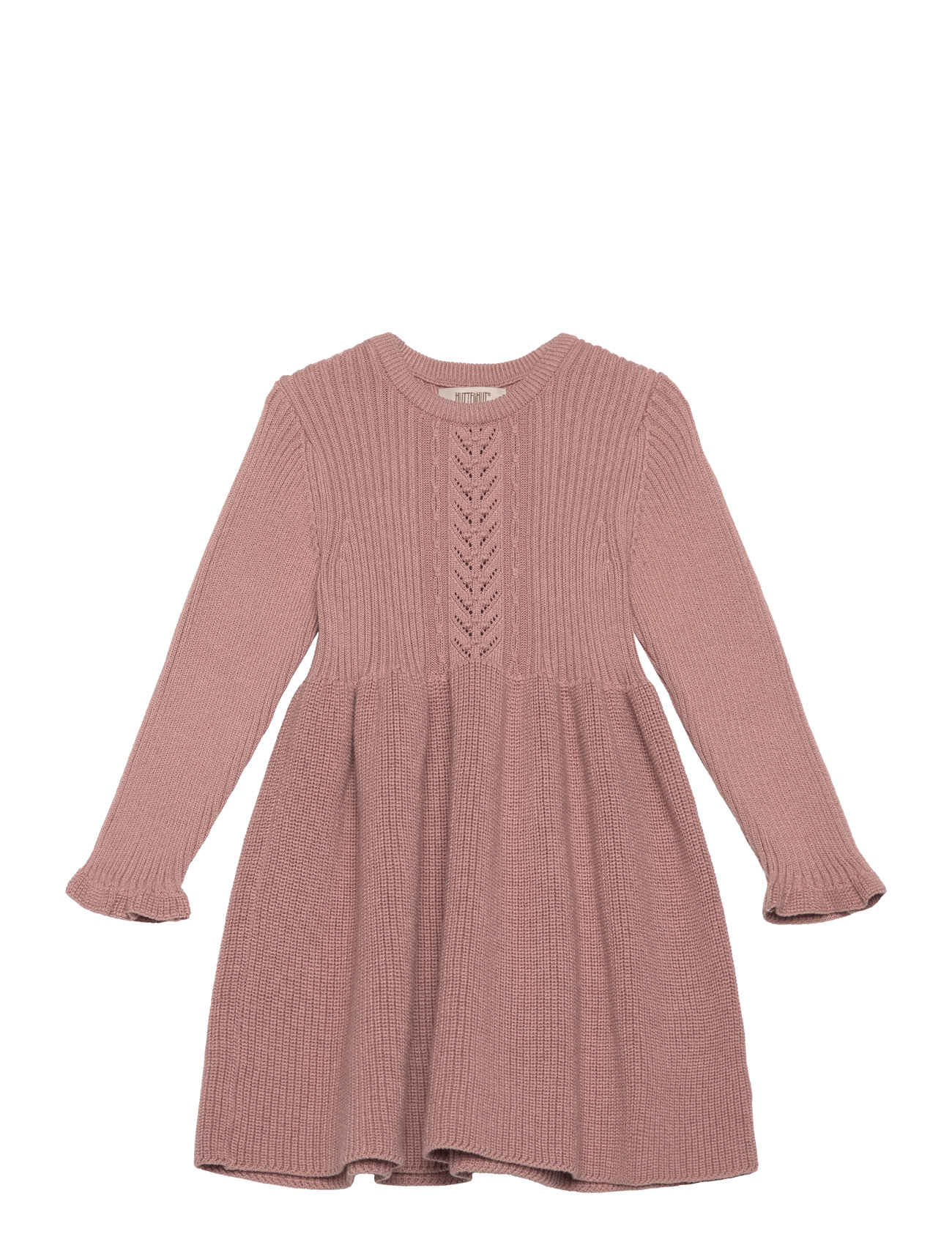 Dress Ls Knit Pink Huttelihut