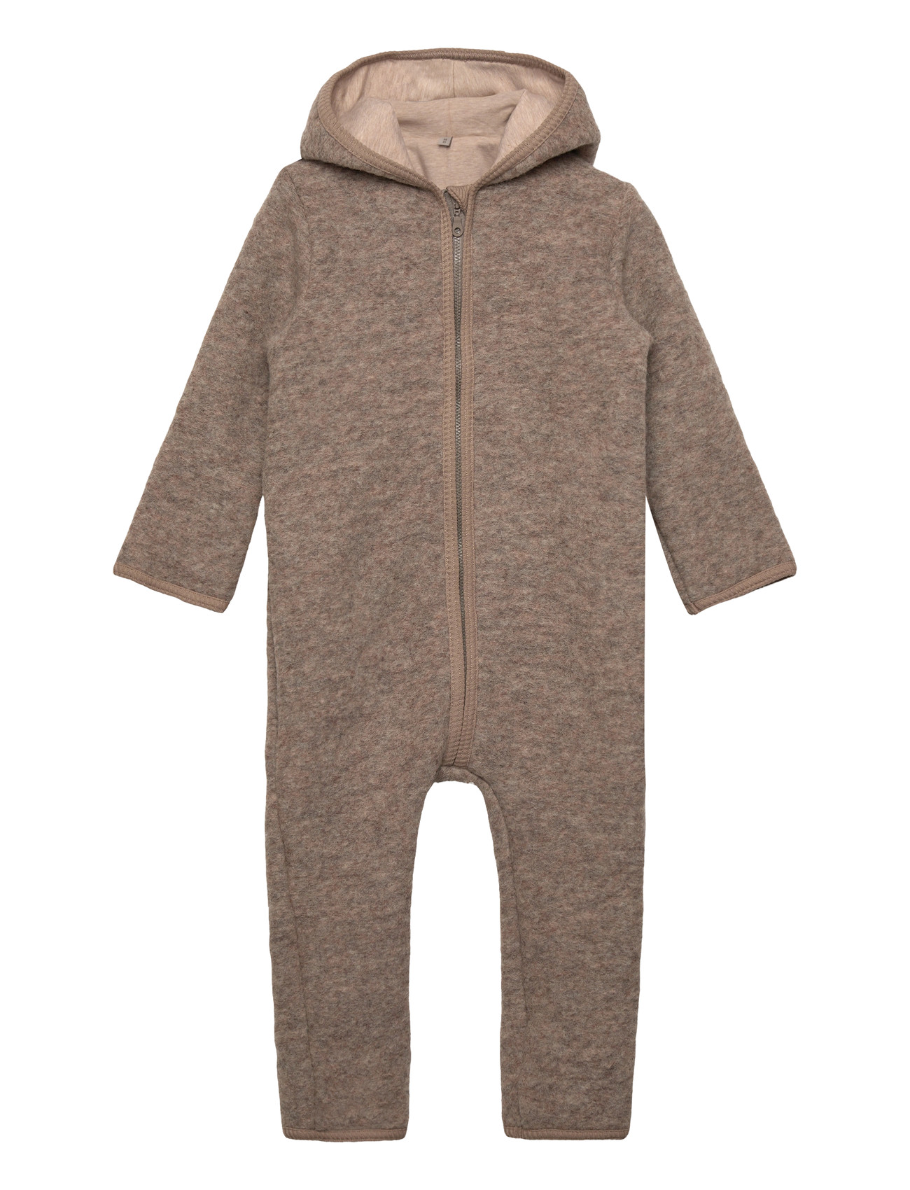 Huttelihut Pram Suit Wool W. Lining, 104, Brown, Overalls > Termo-Overalls, Børn