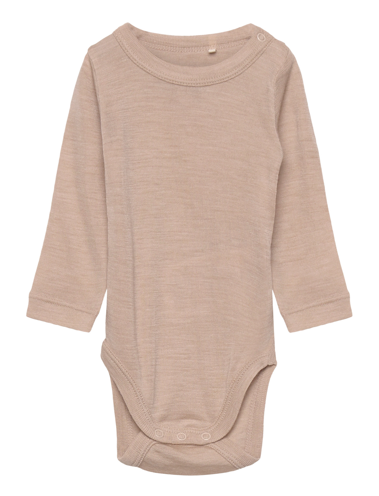 HUTTELIHUT Body Ls Wolle Beige - 80 - Kinder