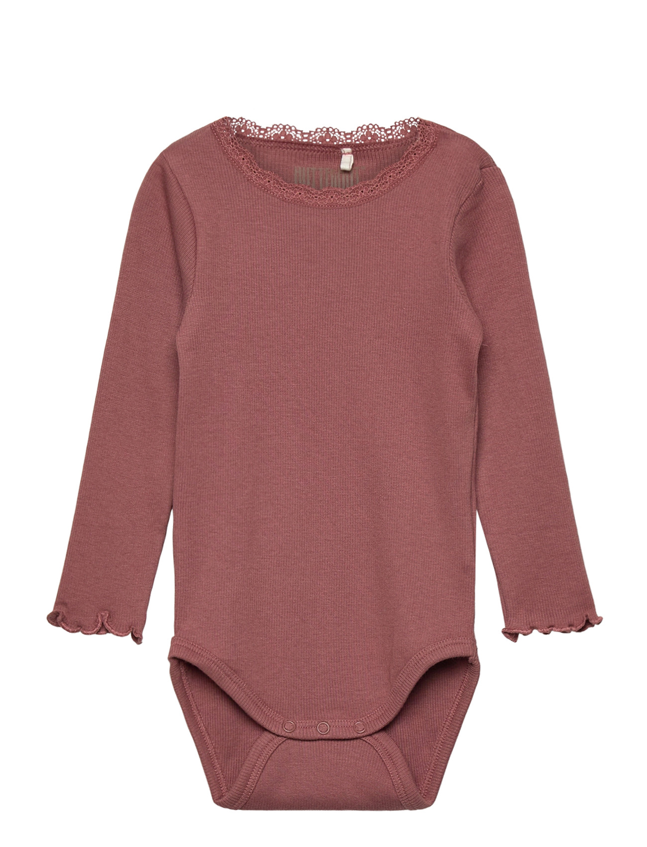 HUTTELIHUT Body Ls Rib Burgundy - 68 - Kinder