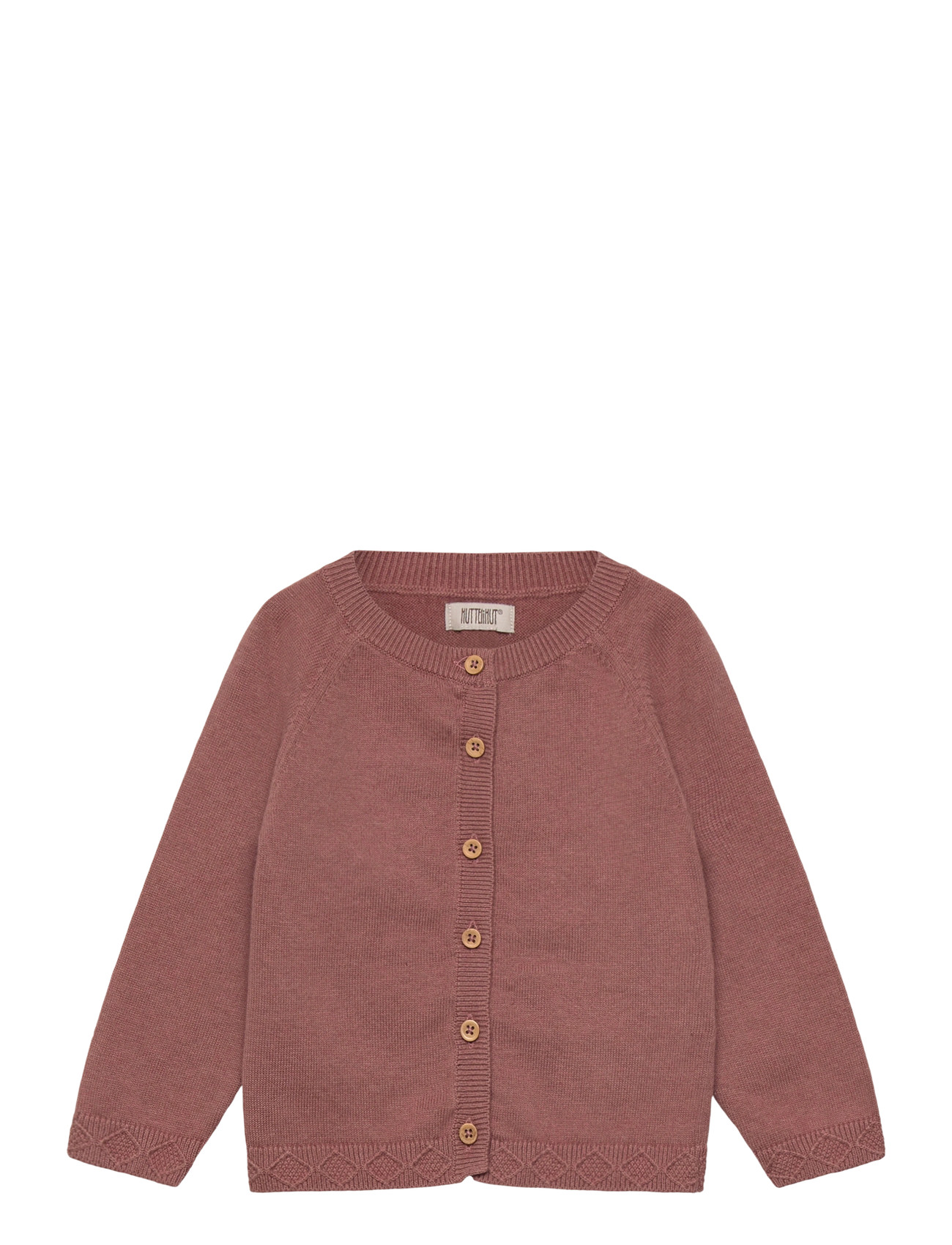 HUTTELIHUT Cardigan Knit W. Wolle Pink - 80 - Kinder
