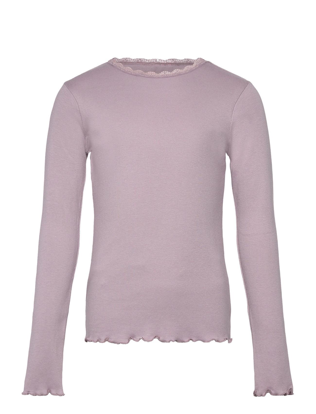 HUTTELIHUT T-Shirt Ls Rib Lila - 128 - Herren