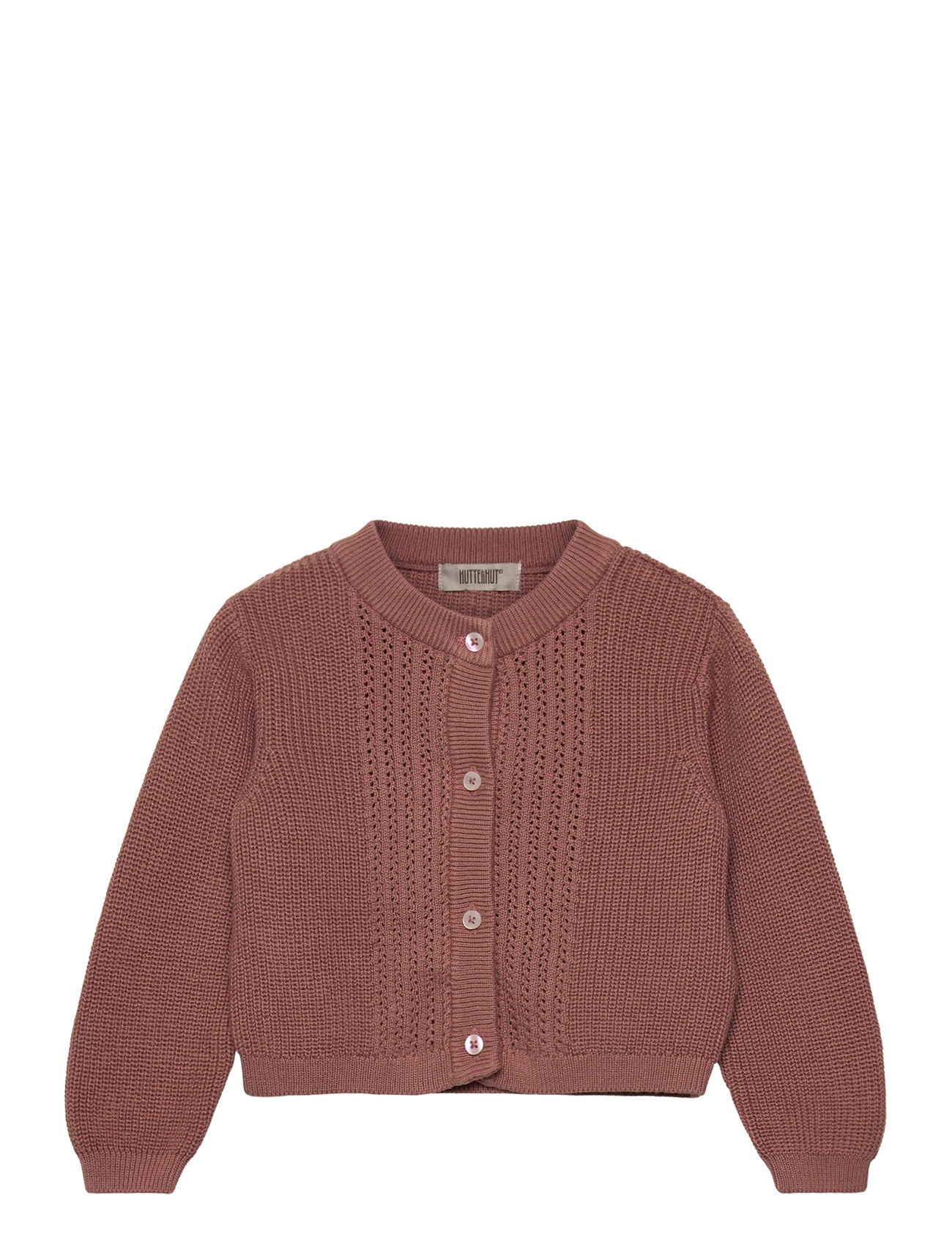 HUTTELIHUT Cardigan Knit Burgundy - 104 - Kinder