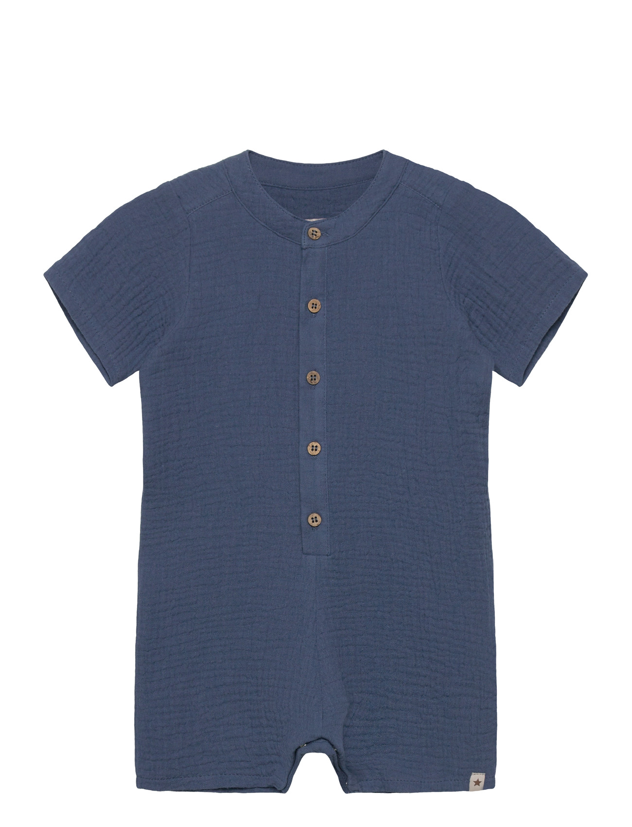 Huttelihut Playsuit Ss Muslin, 62, Navy, Kroppe > Kortærmede, Børn