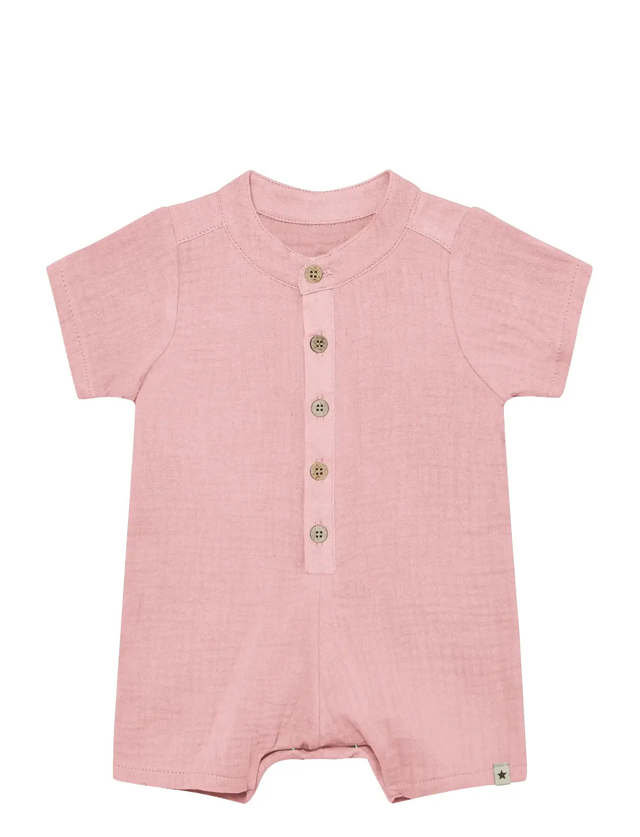 Huttelihut Playsuit Ss Muslin, 68, Pink, Kroppe > Kortærmede, Børn