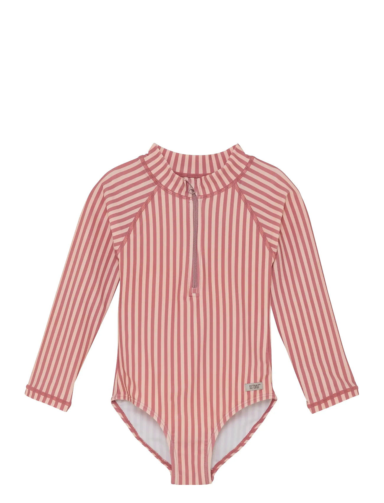 Huttelihut Swimsuit Ls - Upf 60+, 104, Pink, Badetøj > Badedragter, Børn