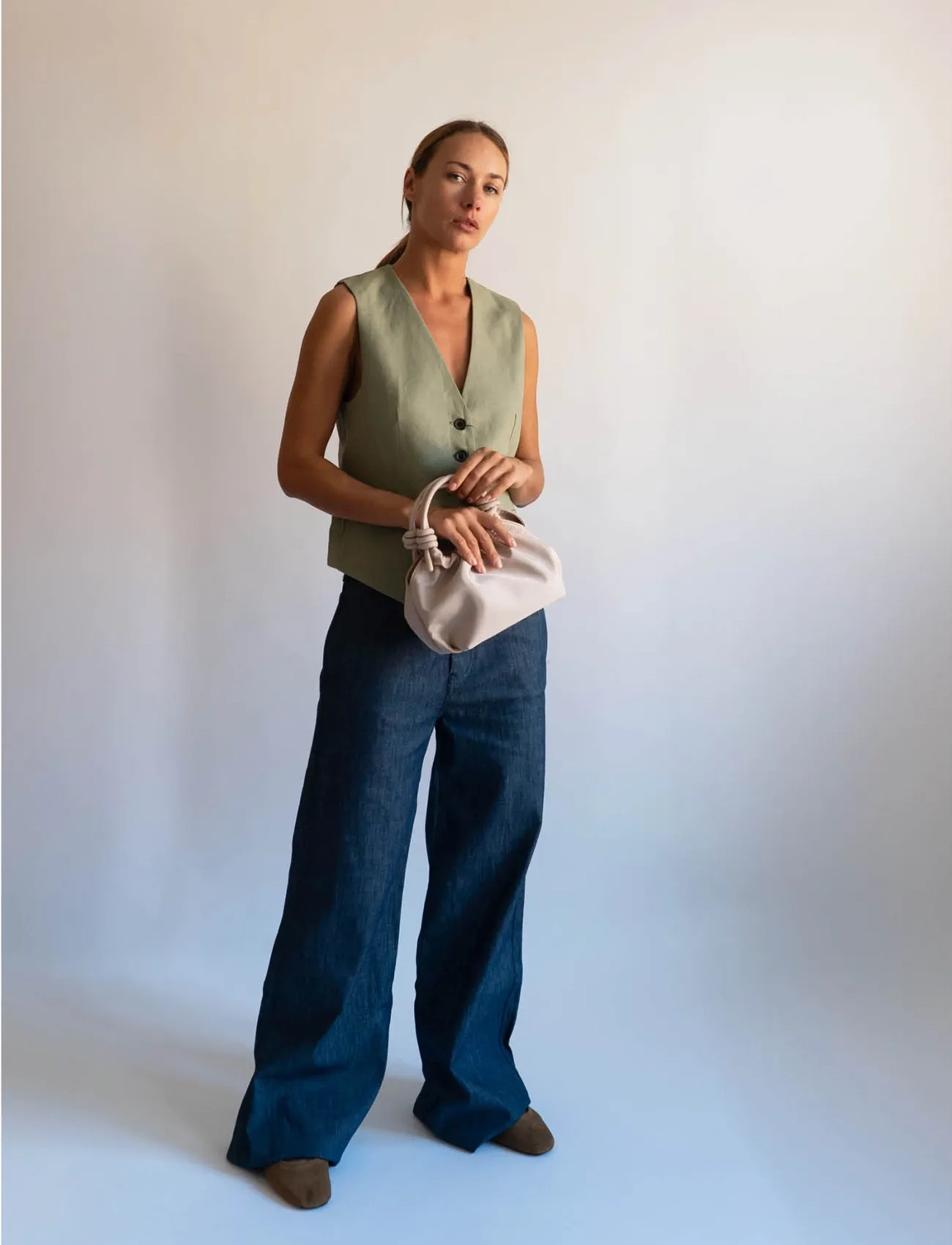 HVISK Jolly Matte Twill, One Size, Beige, Tasker > Tasker Med Tophåndtag, Dame