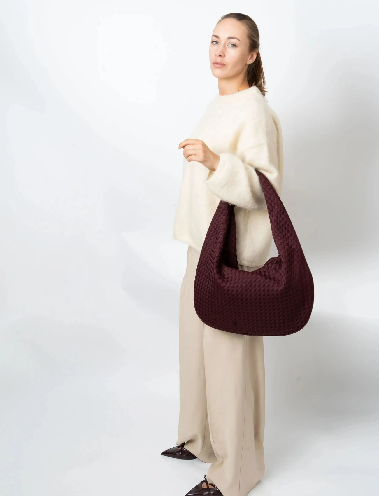 HVISK Haze Braided Neoprene, One Size, Brown, Tasker > Totes, Dame