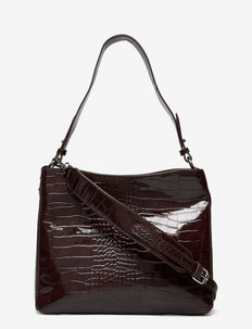 AMBLE TRACE - shoulder bags - dark burgundy