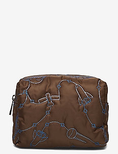 AVER SMALL SPACE TWILL - trousses de toilette - toffee brown