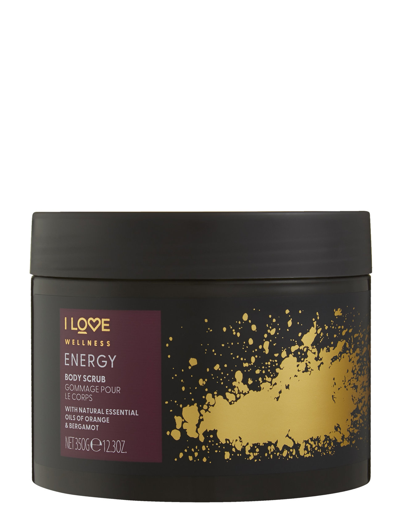 I Love Wellness Body Scrub Energy Orange & Bergamot 350G Bodyscrub Kroppsvård Kroppspeeling Nude I LOVE