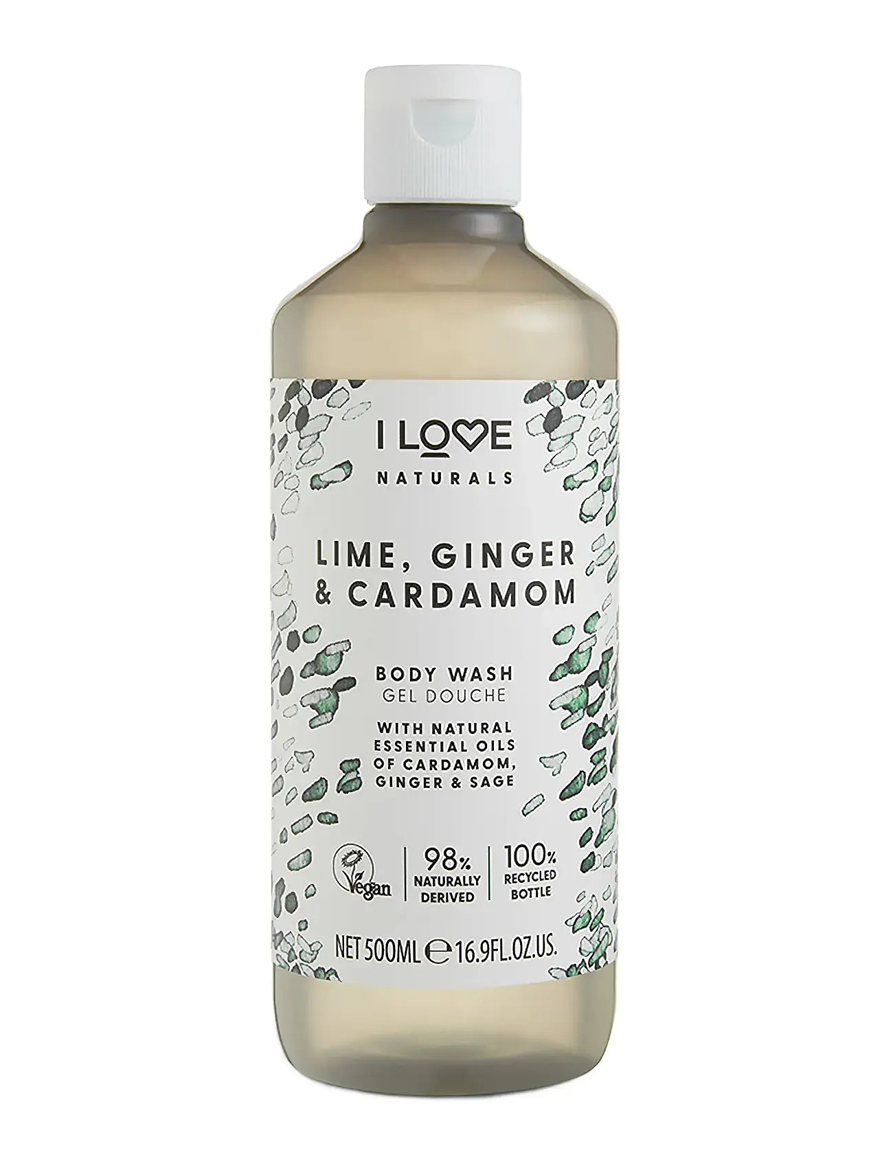 I LOVE I Love Naturals Body Wash Lime, Ginger & Cardamon 500ml, 500 ml, Nude, Krop > Bad Og Brusebad, Dame