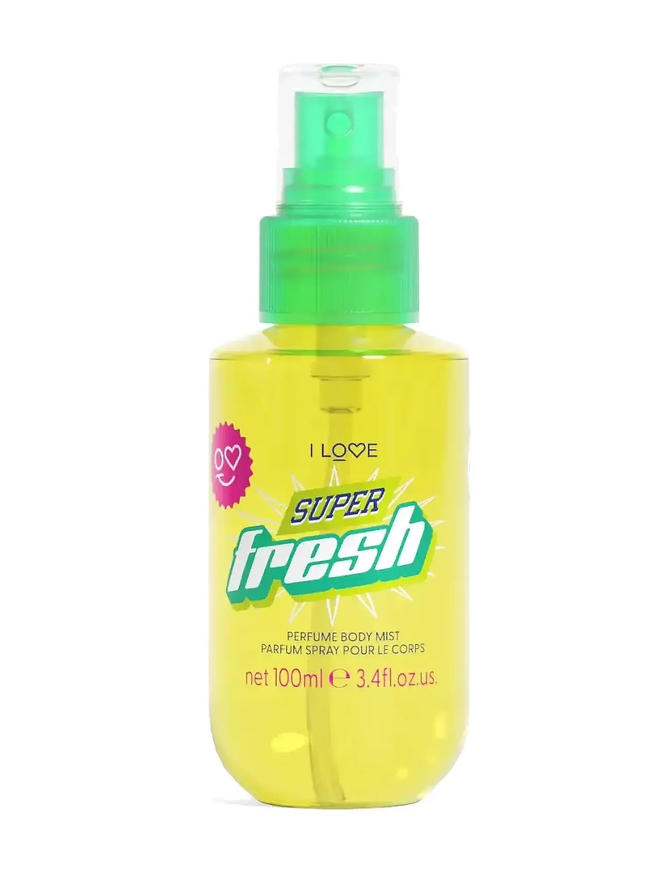 I LOVE I Love Super Fresh Perfume Body Mist, 100 ml, Yellow, Fragrance > Fragrance Mists, Dame