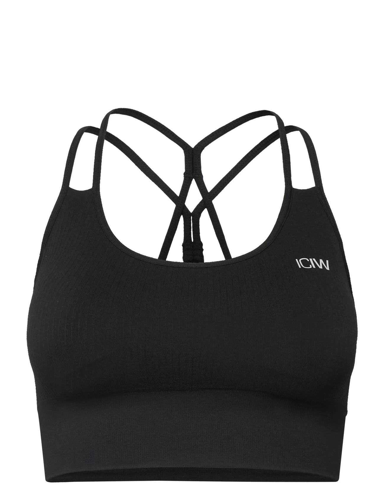 ICANIWILL Ribbed Define Seamless Sport BH Schwarz - S - Damen