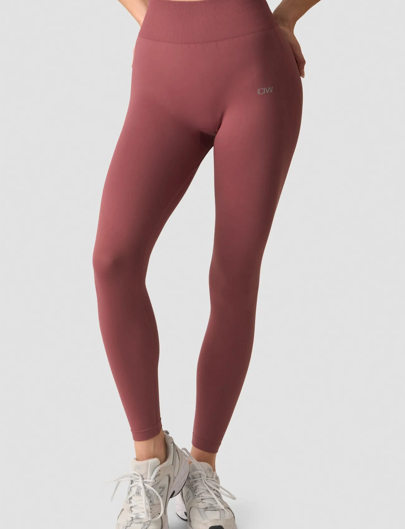 ICANIWILL Define Seamless Tights, L, Red, Sport Tights > Sport Seamless Tights, Dame