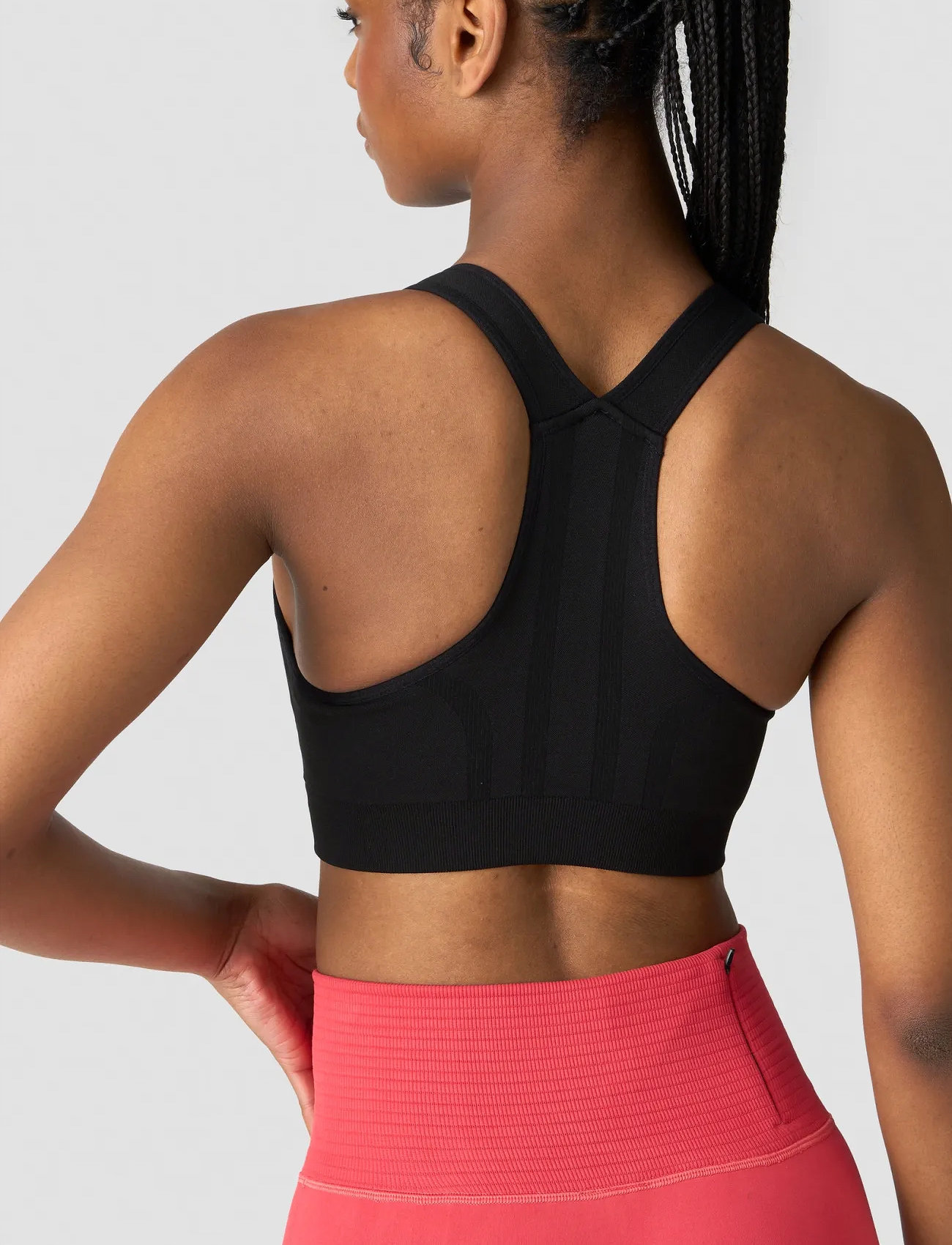 ICANIWILL Rush Seamless Sports Bra, L, Black, Sport Clothing > Sport Bras - All, Dame