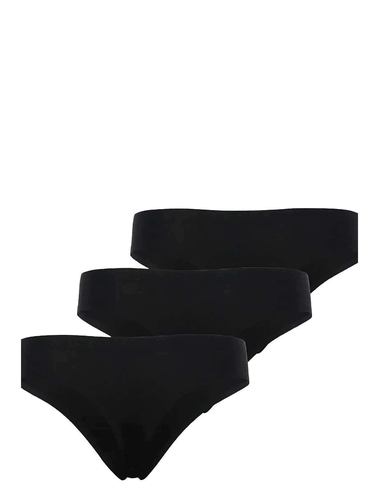 ICANIWILL Invisible Thong 3-Pack, XL, Black, Sport Underwear > Sport Panties, Dame
