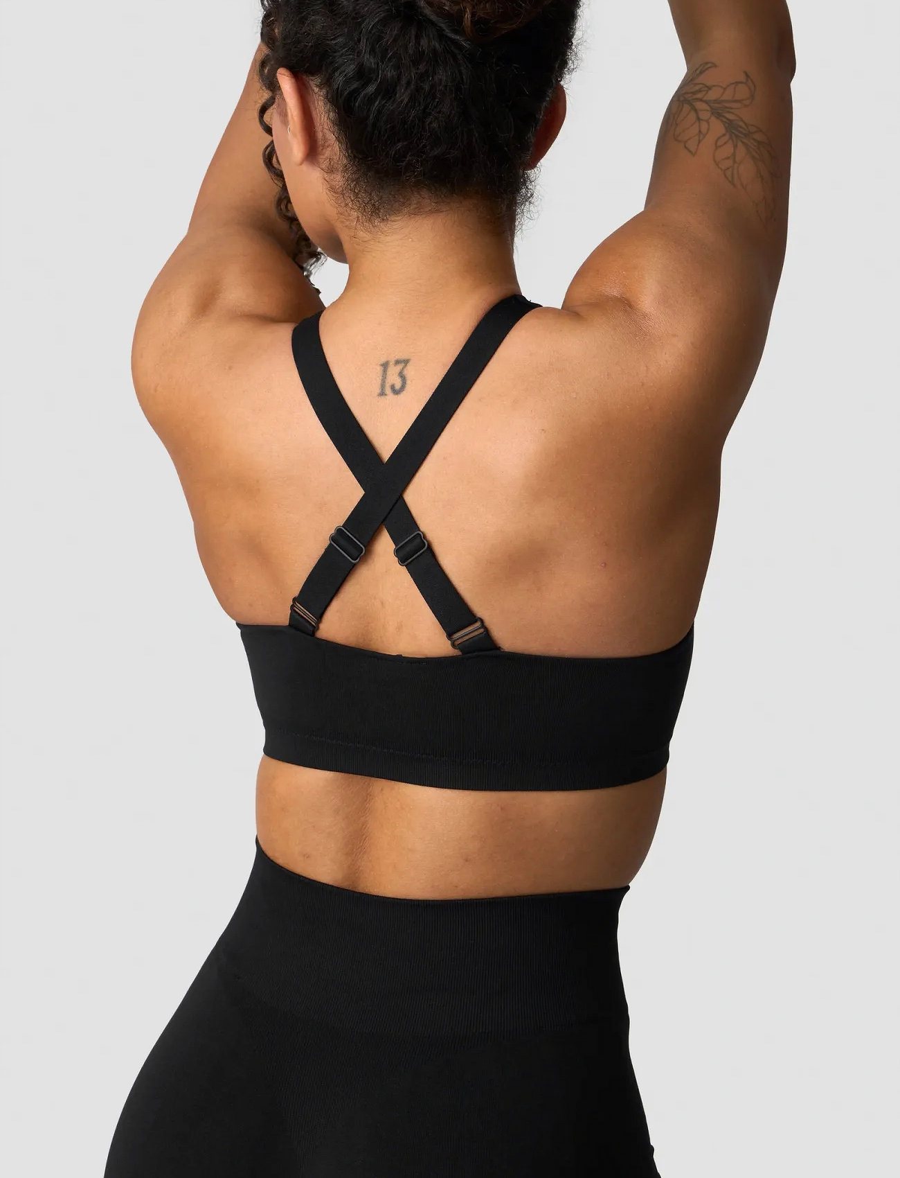 ICANIWILL Smooth Seamless Sports Bra, XS, Black, Sport Clothing > Sport Bras - All, Dame