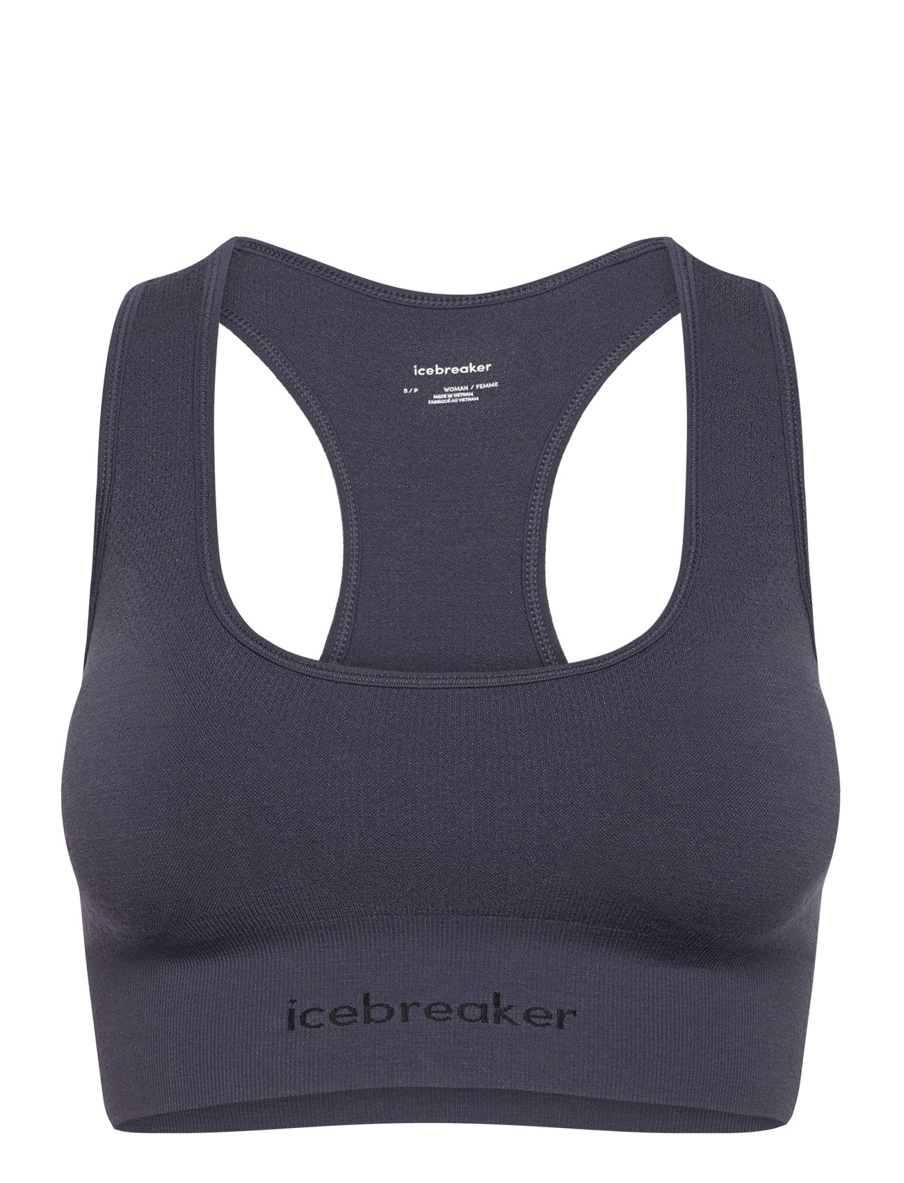 Icebreaker W Mer 260 Z Knit Seamless Bra Marinblå