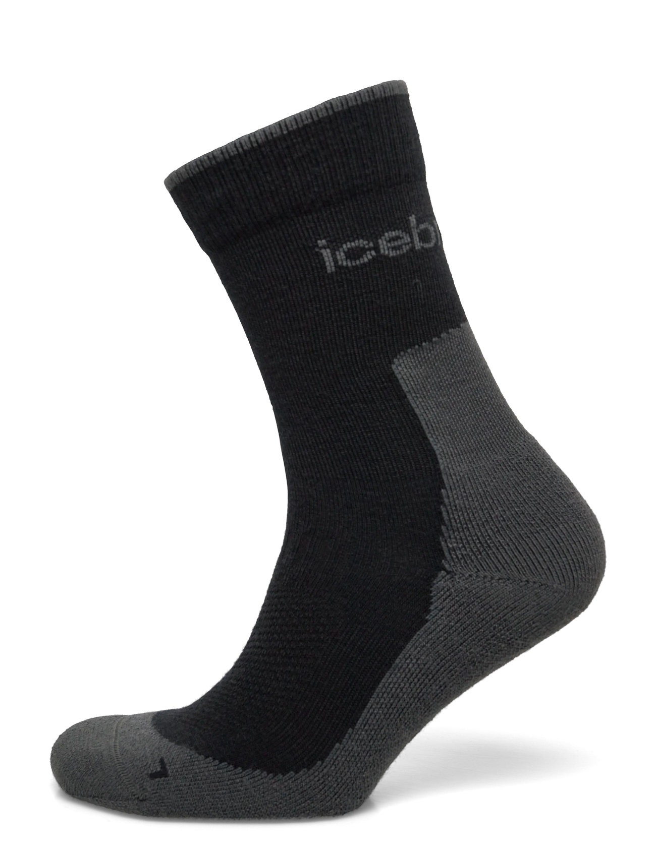 Icebreaker M Mer Hike+ Light Crew, S, Black, Sport Clothing > Sport Socks, Herre