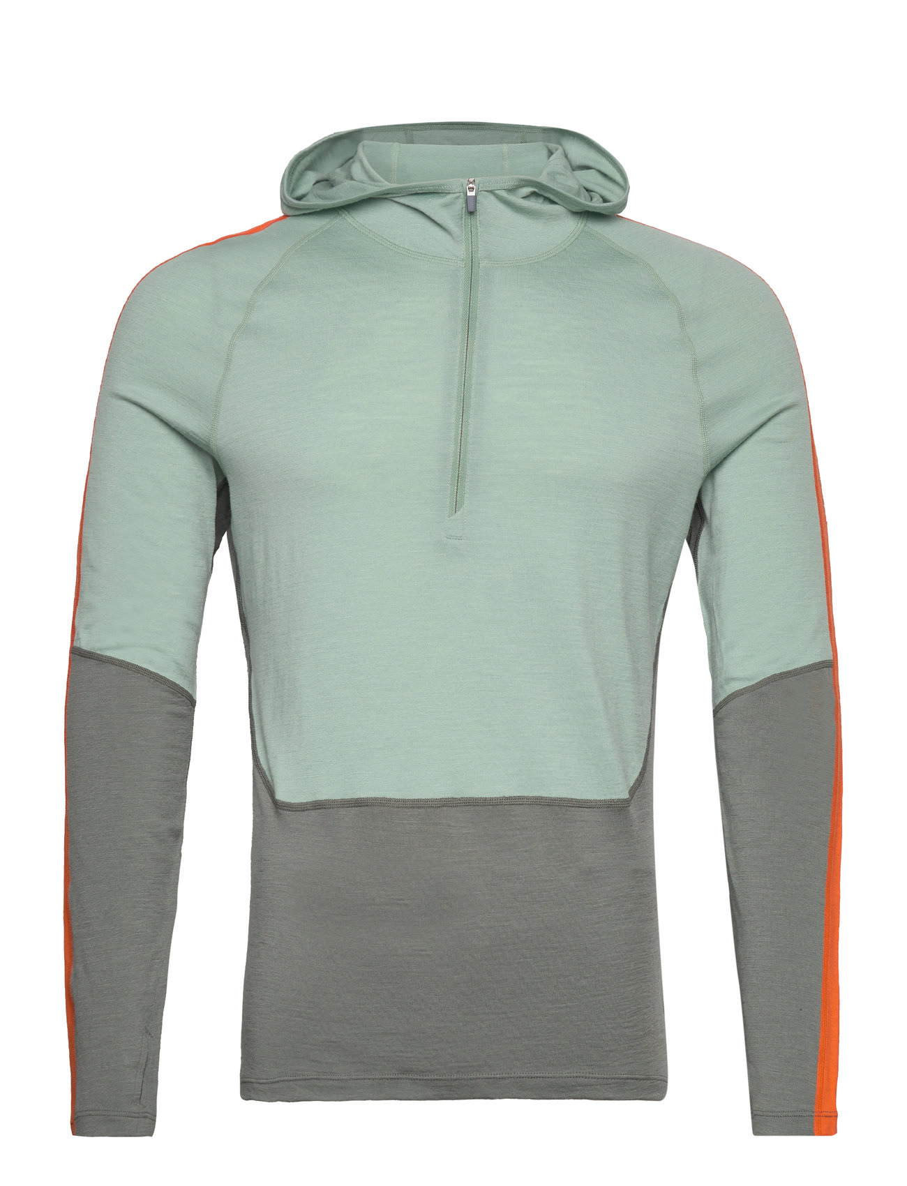 Icebreaker M Mer 200 S Bula Ls Half Zip Hood Grön