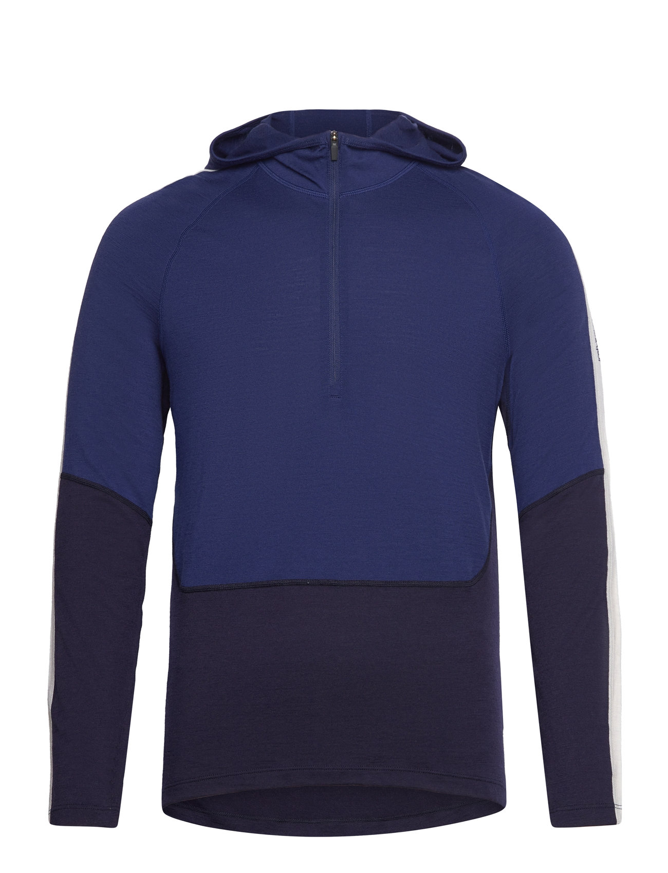 Icebreaker M Mer 200 S Bula Ls Half Zip Hood Marinblå