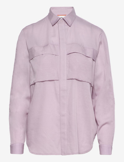 W Merino Natural Blend Overshirt - kleidung - lilac