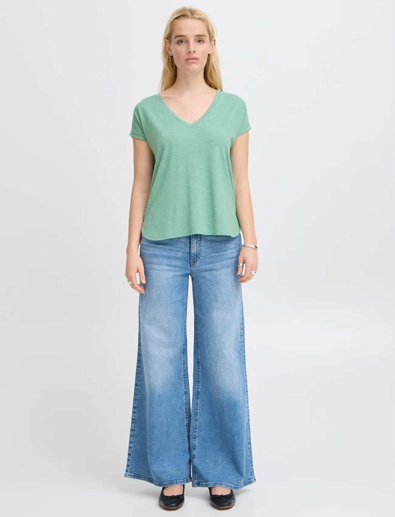 ICHI Ihrebel Ss12, XS, Green, T-Shirts & Toppe > Kortærmede, Dame