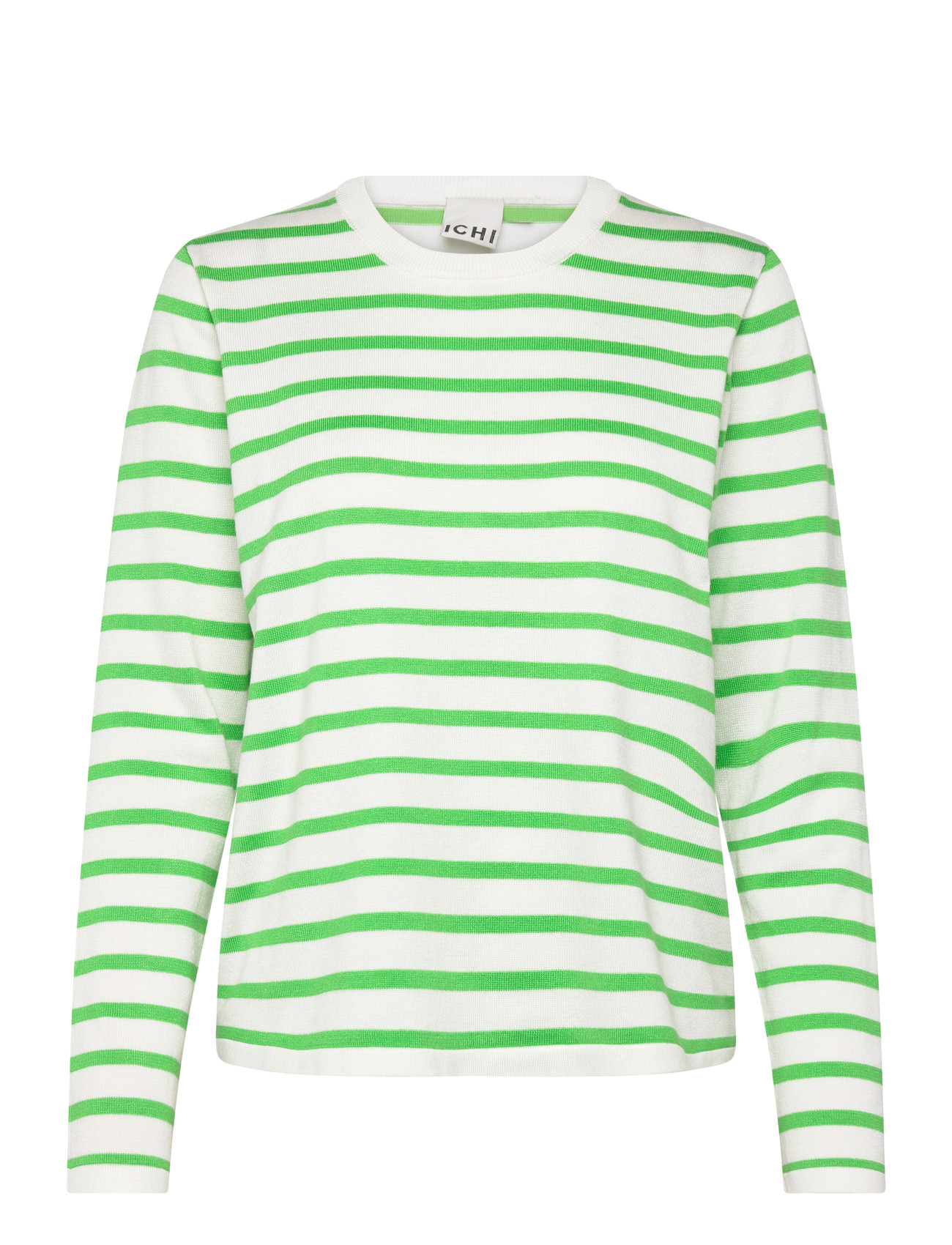 ICHI Ihluls O-Neck Ls, M, Green, Skjorter > Langærmede, Dame