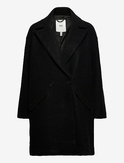 ichi check padded coat