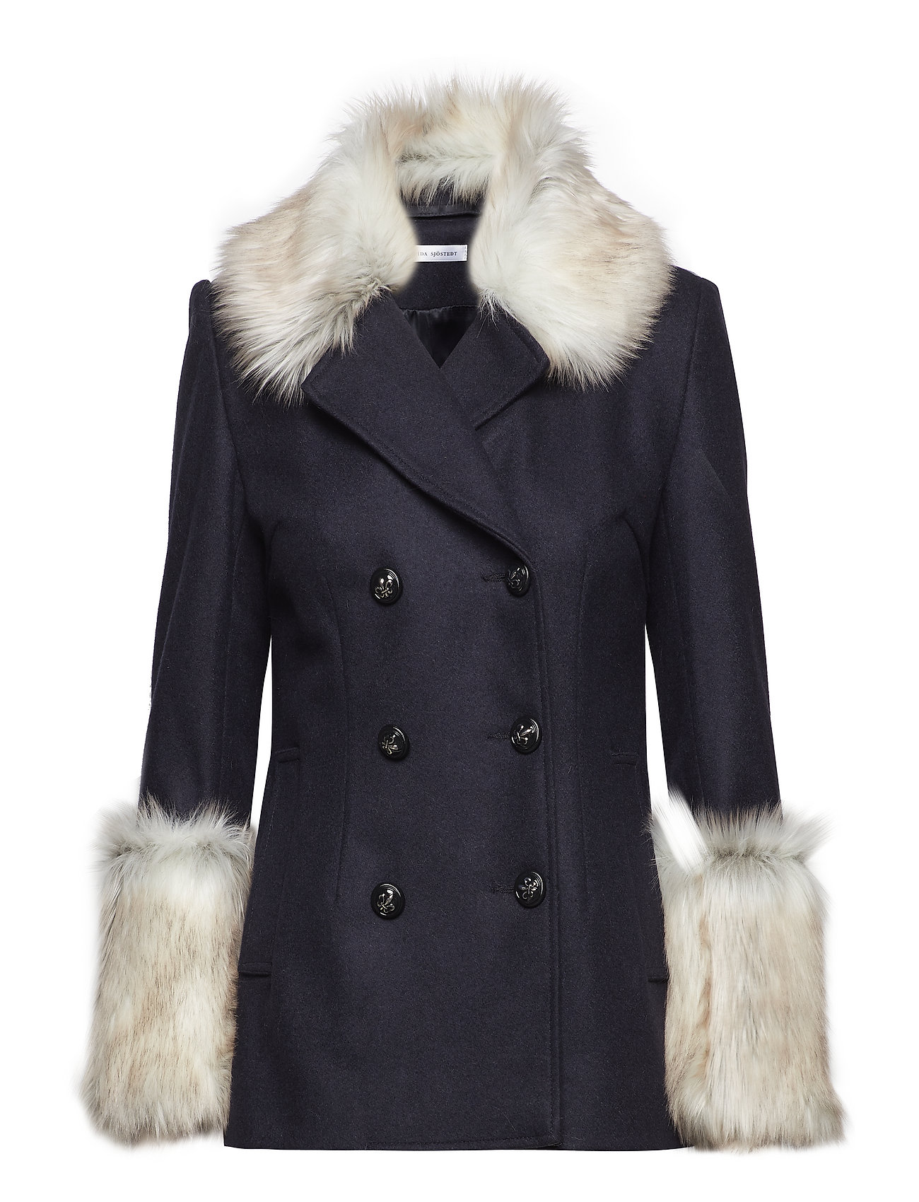 Chris Jacket Wollen Jas Lange Blauw Ida Sjostedt ida sjostedt kopen in de aanbieding