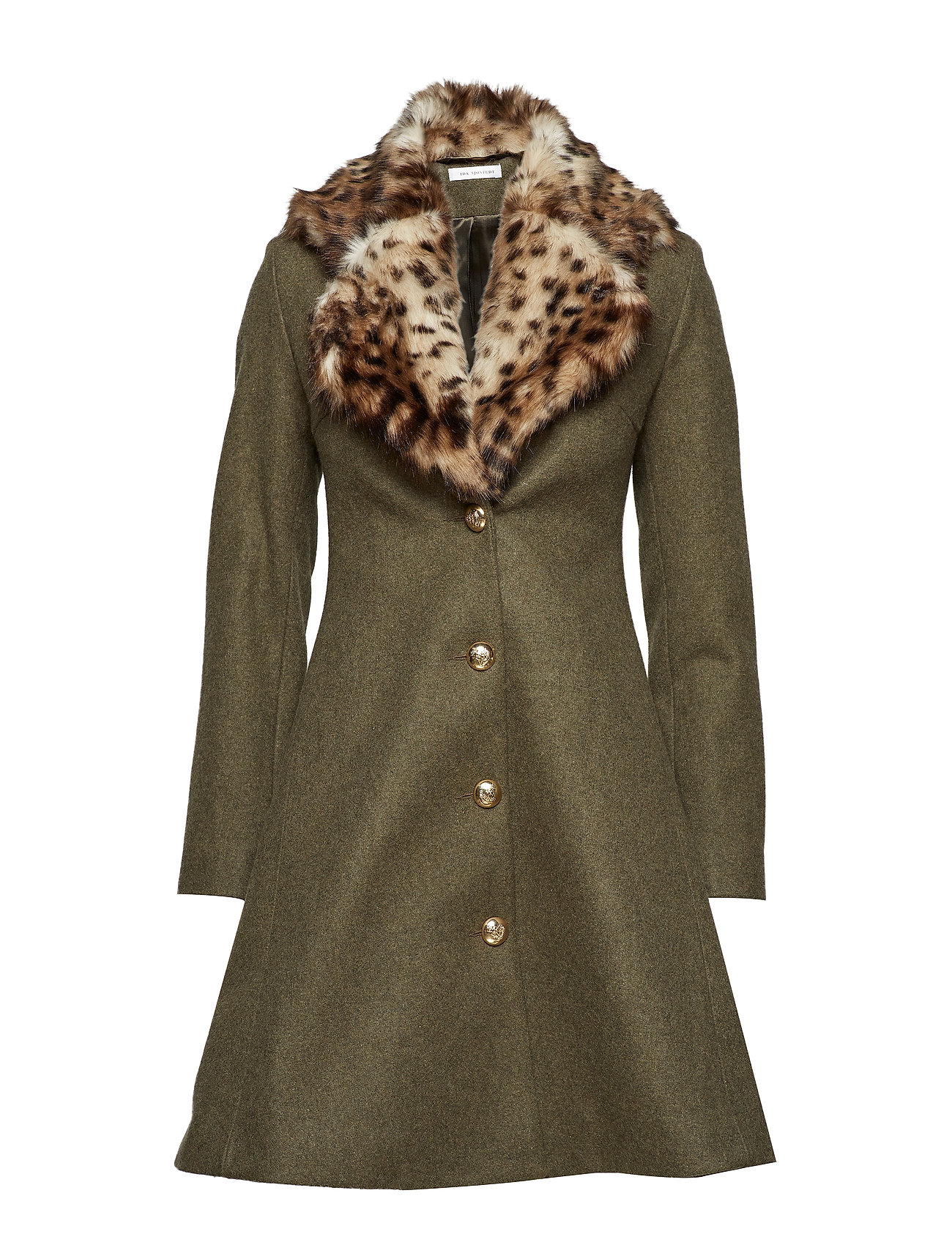 Tracey Coat Wollen Jas Lange Bruin Ida Sjostedt ida sjostedt kopen in de aanbieding