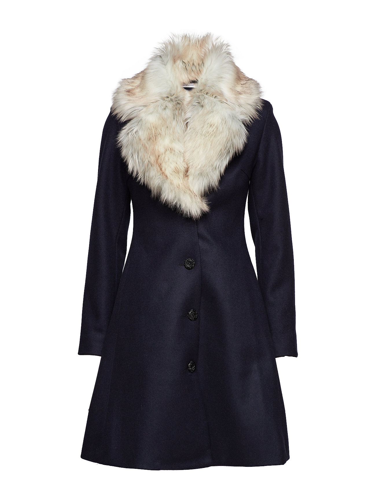 Tracey Coat Wollen Jas Lange Zwart Ida Sjostedt ida sjostedt kopen in de aanbieding